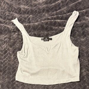 Wild Fable Light Gray Cropped Tank Top